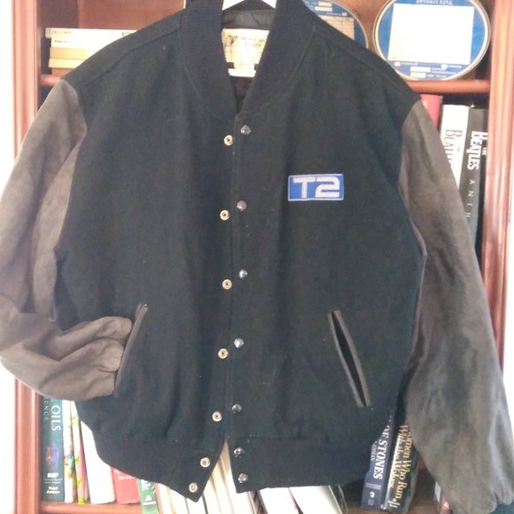 T2 Cast and Crew LEATHER/WOOL Jacket - Picture 2 of 5